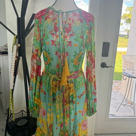 Floral Maxi Dress in Multicolor VISHIVANKA LONG DRESS